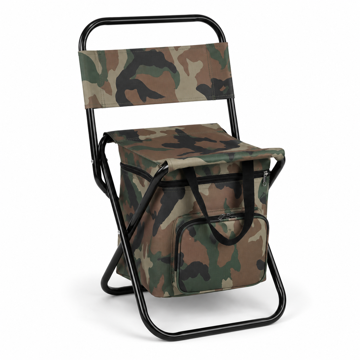Silla Plegable con Cooler Térmico, Resistente y Duradera-0