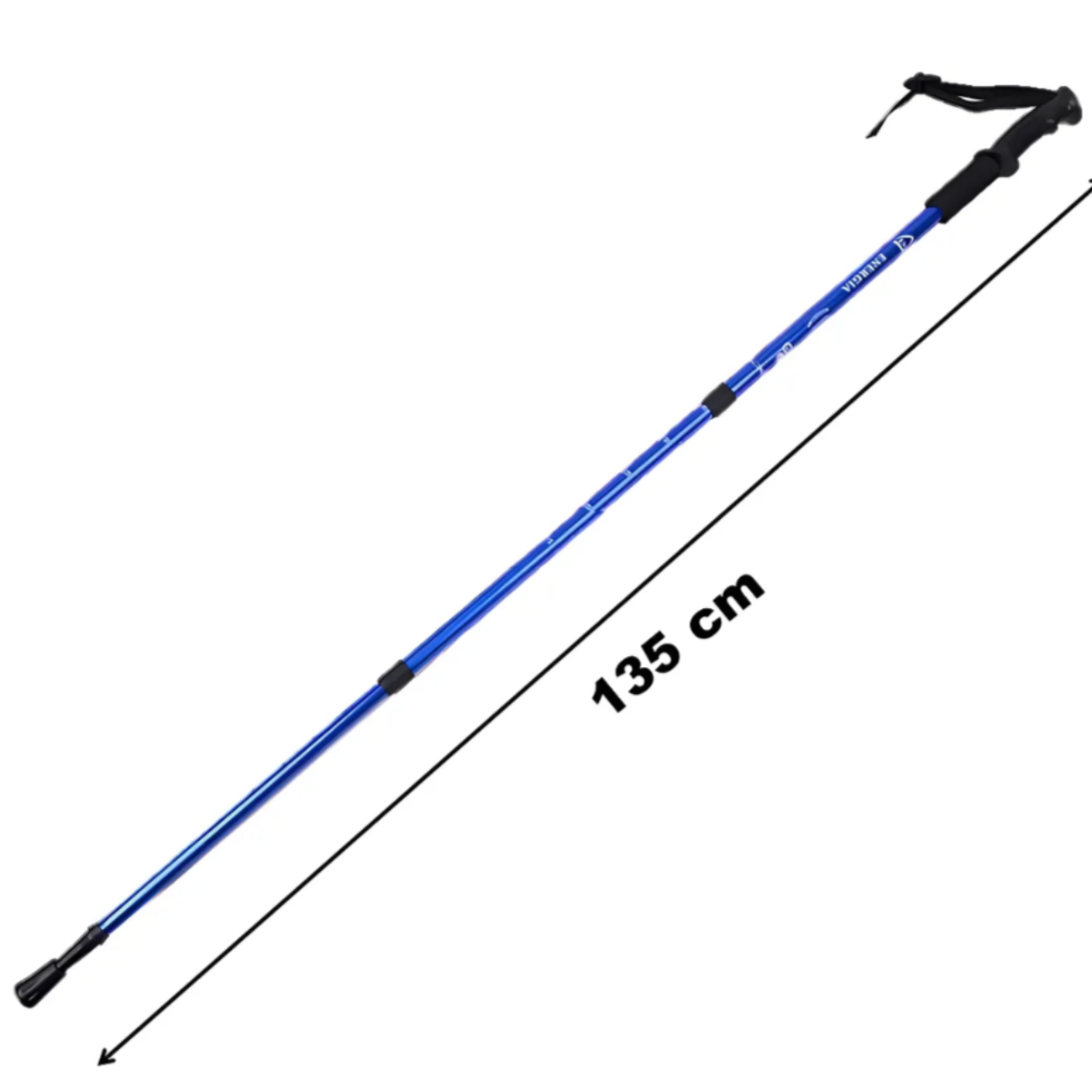 Bastón Senderismo 2 Tramos Adaptativo Anti-shock Aluminio-6