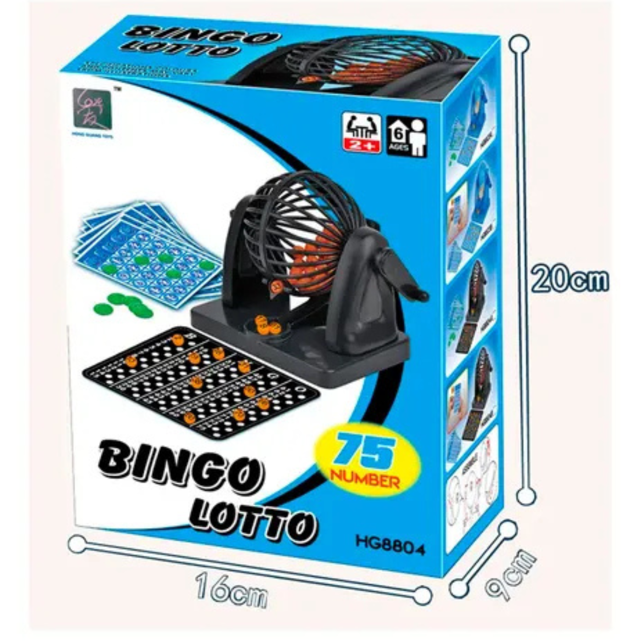 Bingo Lotto 75 n meros con bolillero y 10 cartones-2