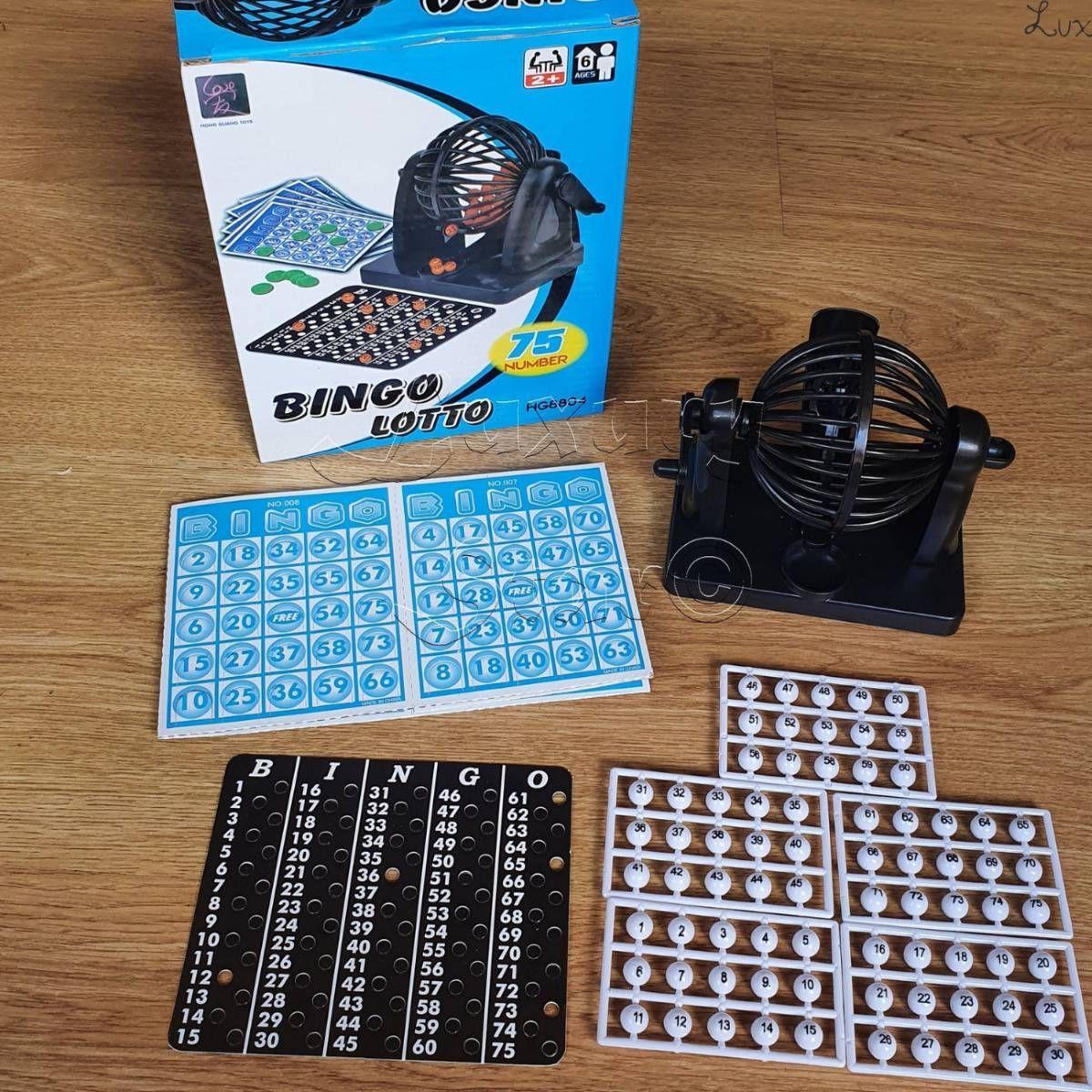 Bingo Lotto 75 n meros con bolillero y 10 cartones-3