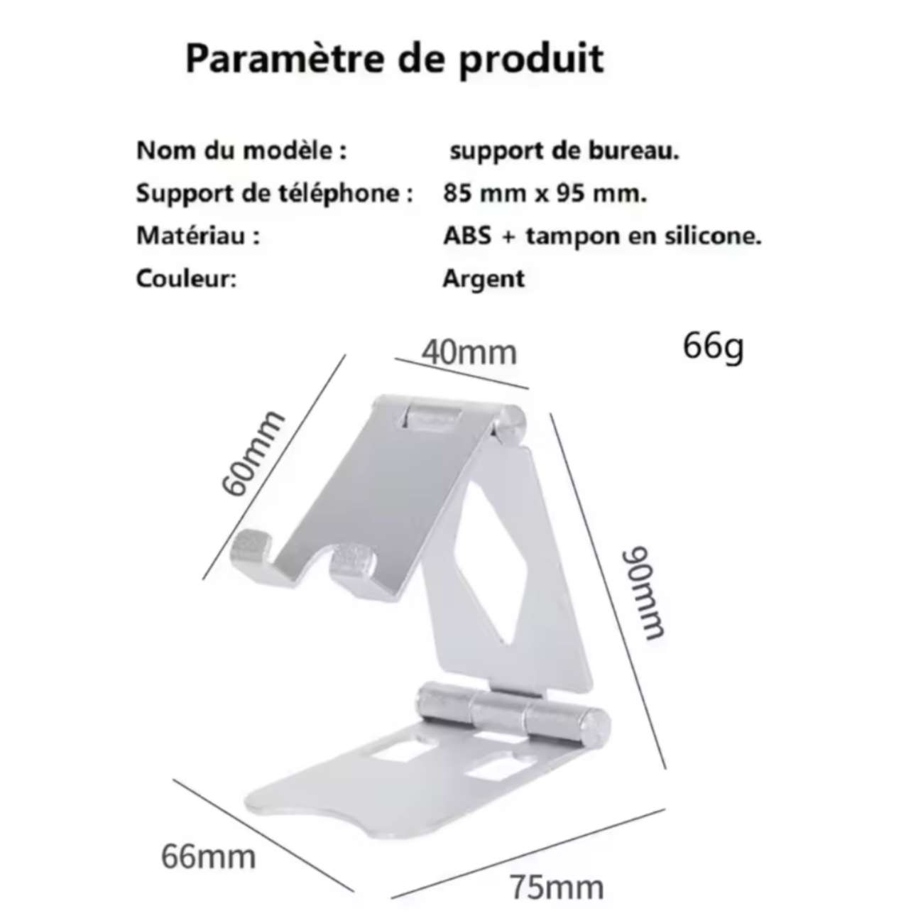Soporte Base Porta Celular, Tablet Para Escritorio Ajustable-2