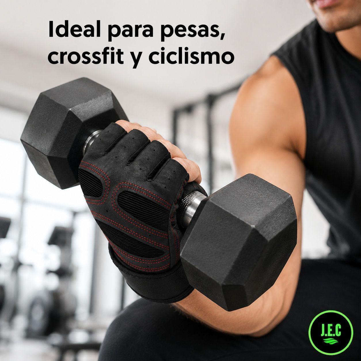 Guantes de Fitness con Soporte de Mu eca Resistentes y C modos-4