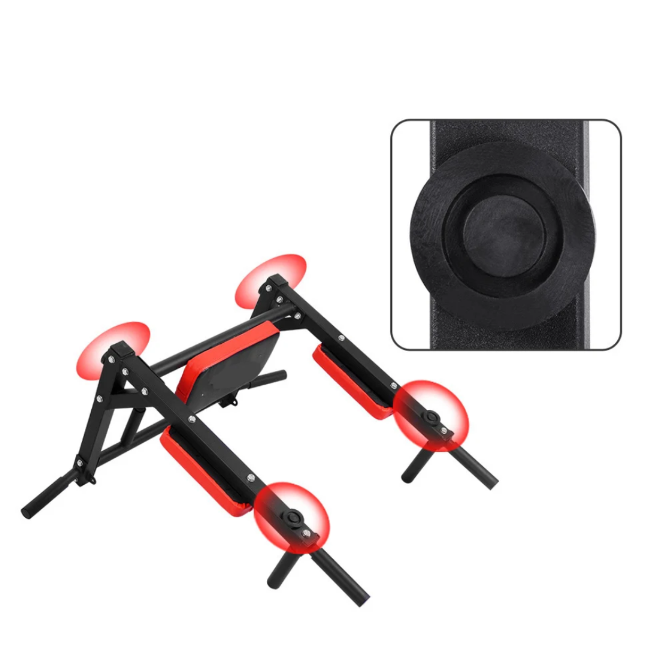 Barra Dominadas Multifuncional De Pared 8 En 1 Desmontable-4