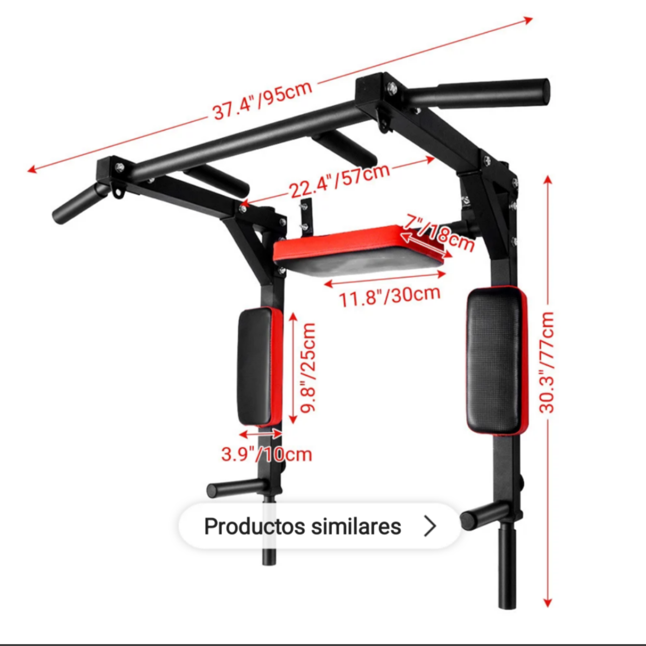 Barra Dominadas Multifuncional De Pared 8 En 1 Desmontable-6