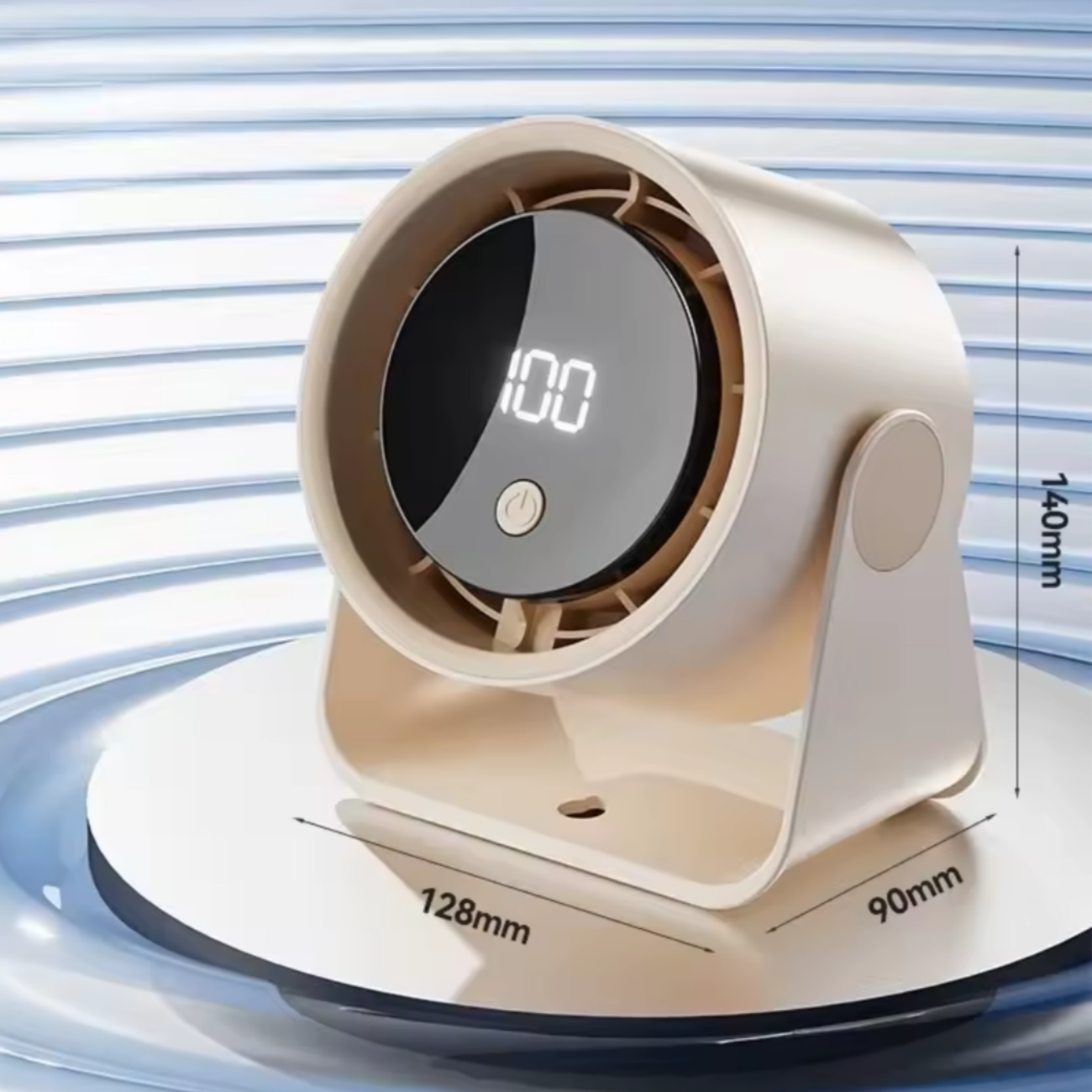 Mini Ventilador De Escritorio Potente Recargable Silencioso-4