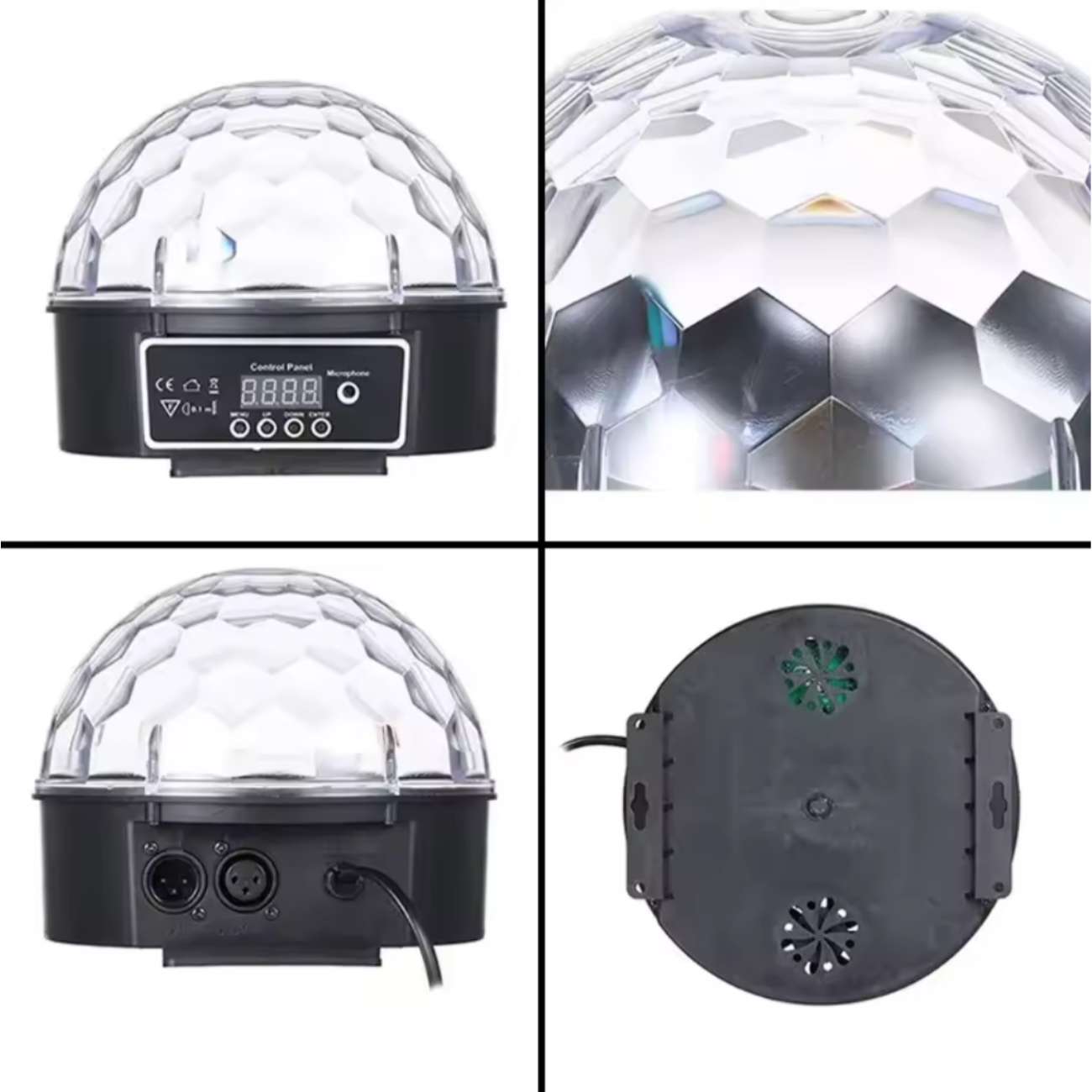 Mini Bola De Cristal Mágica Espejada Luz Led Discoteca-4