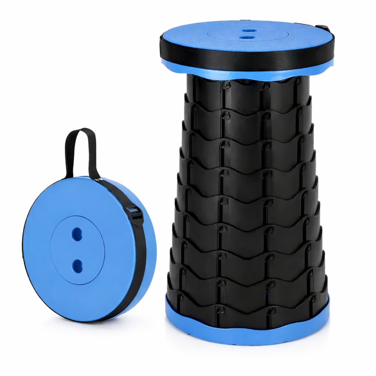 Silla Retráctil Taburete Plegable Camping Tipo Telescopio-0