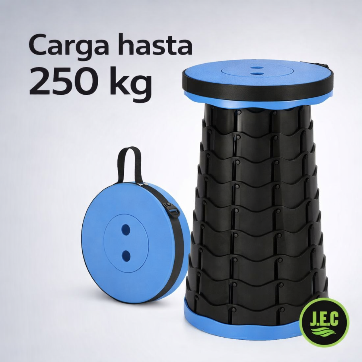 Silla Retráctil Taburete Plegable Camping Tipo Telescopio-1