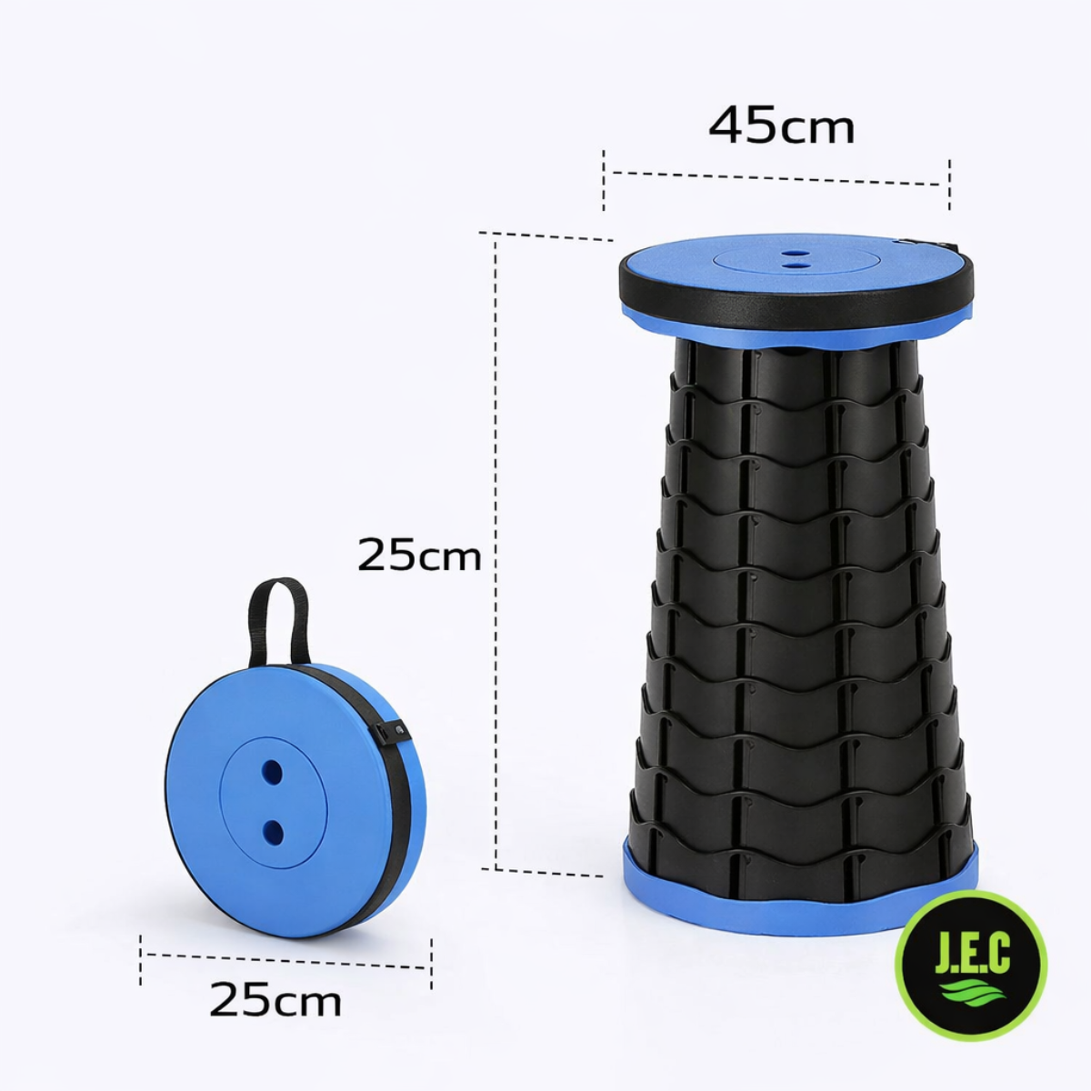 Silla Retráctil Taburete Plegable Camping Tipo Telescopio-4