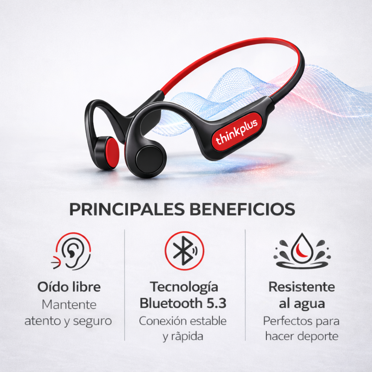 Audífonos  Lenovo X3PRO deportivos  de Conducción Ósea-3
