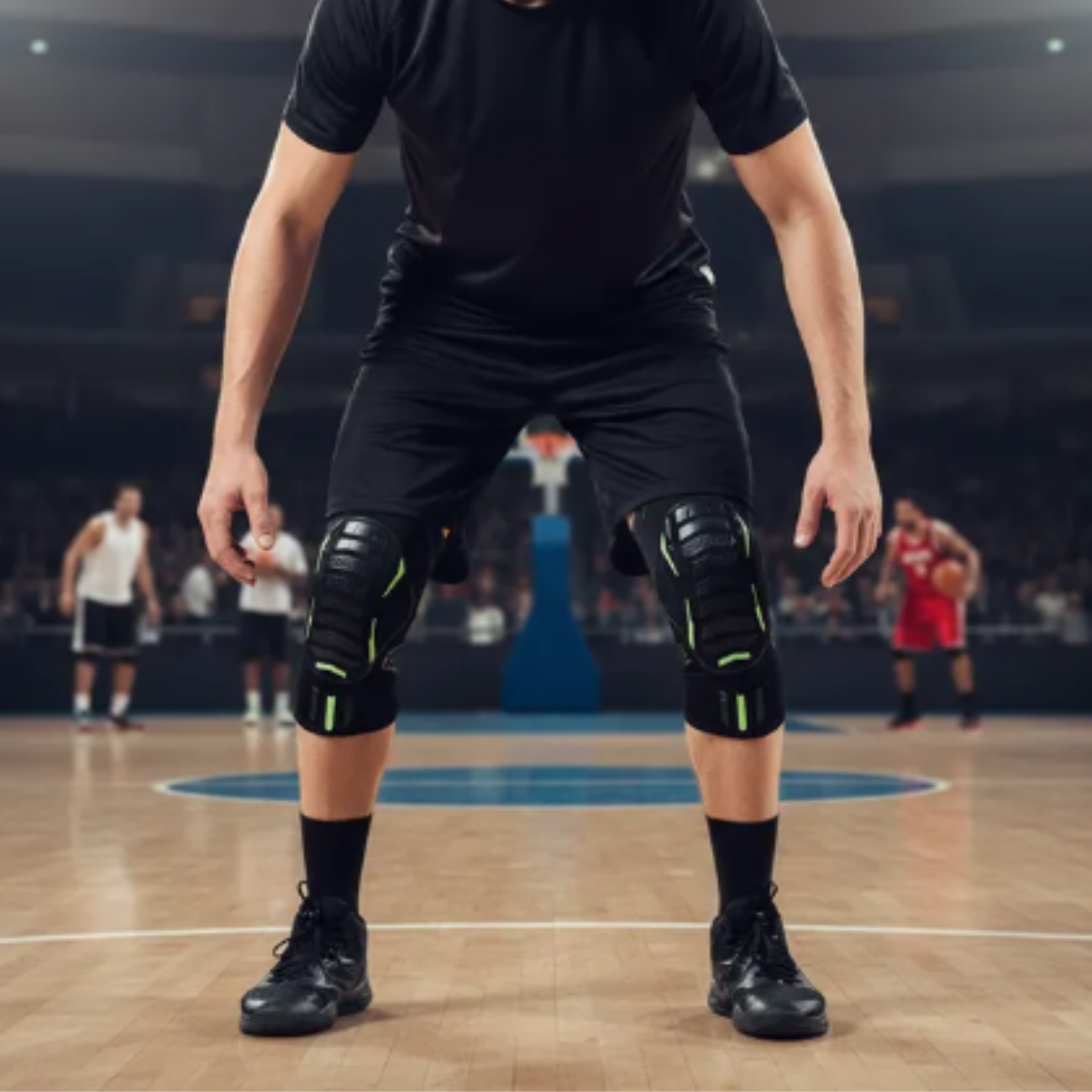 Rodillera Deportiva Antigolpes con Compresión y Zona de Impacto Reforzada-7