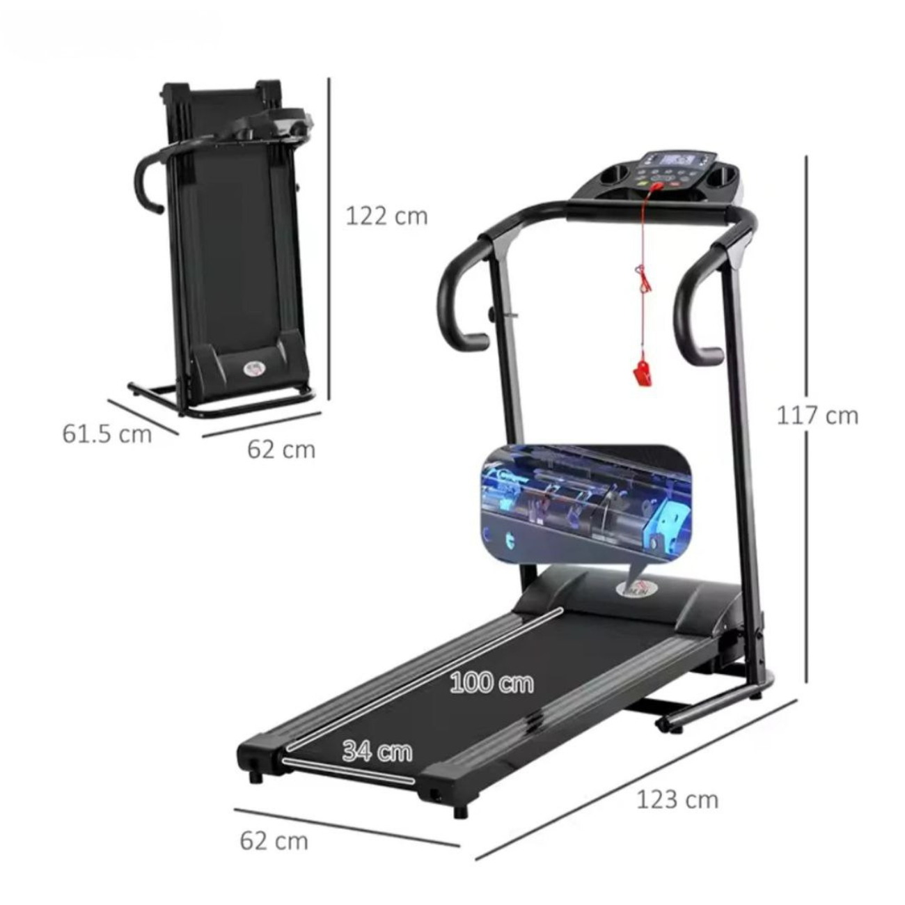 Caminadora Eléctrica Premium Plegable 2 Hp | Fitness En Casa-2