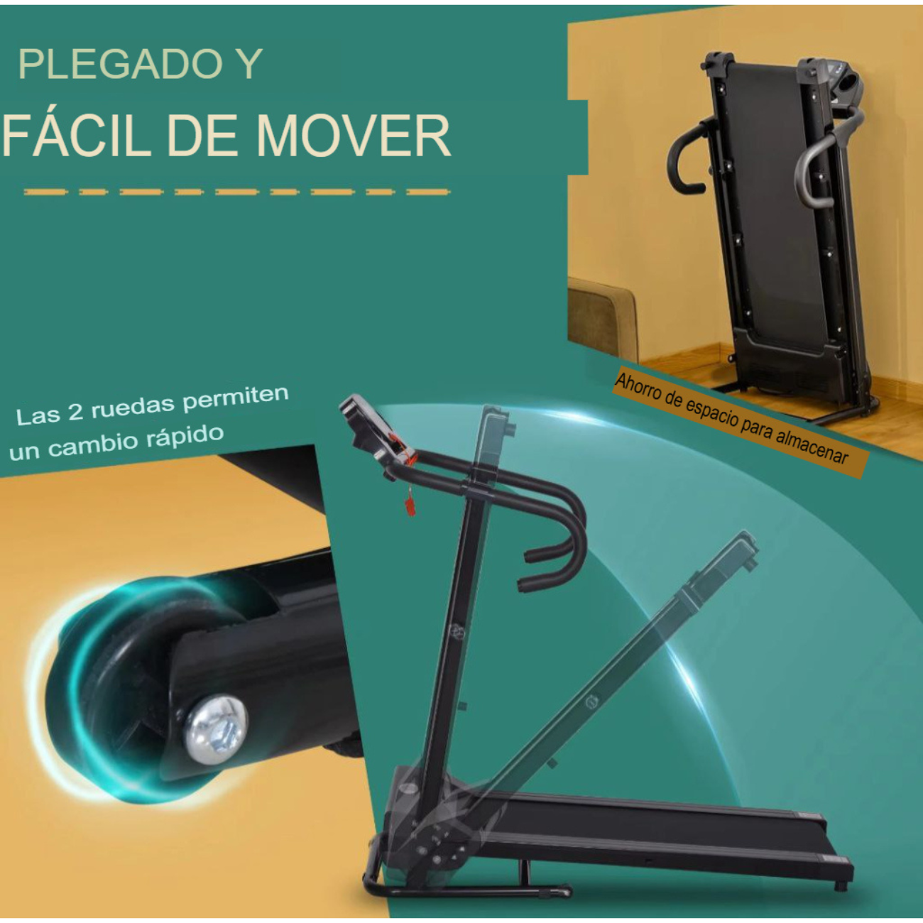 Caminadora Eléctrica Premium Plegable 2 Hp | Fitness En Casa-3