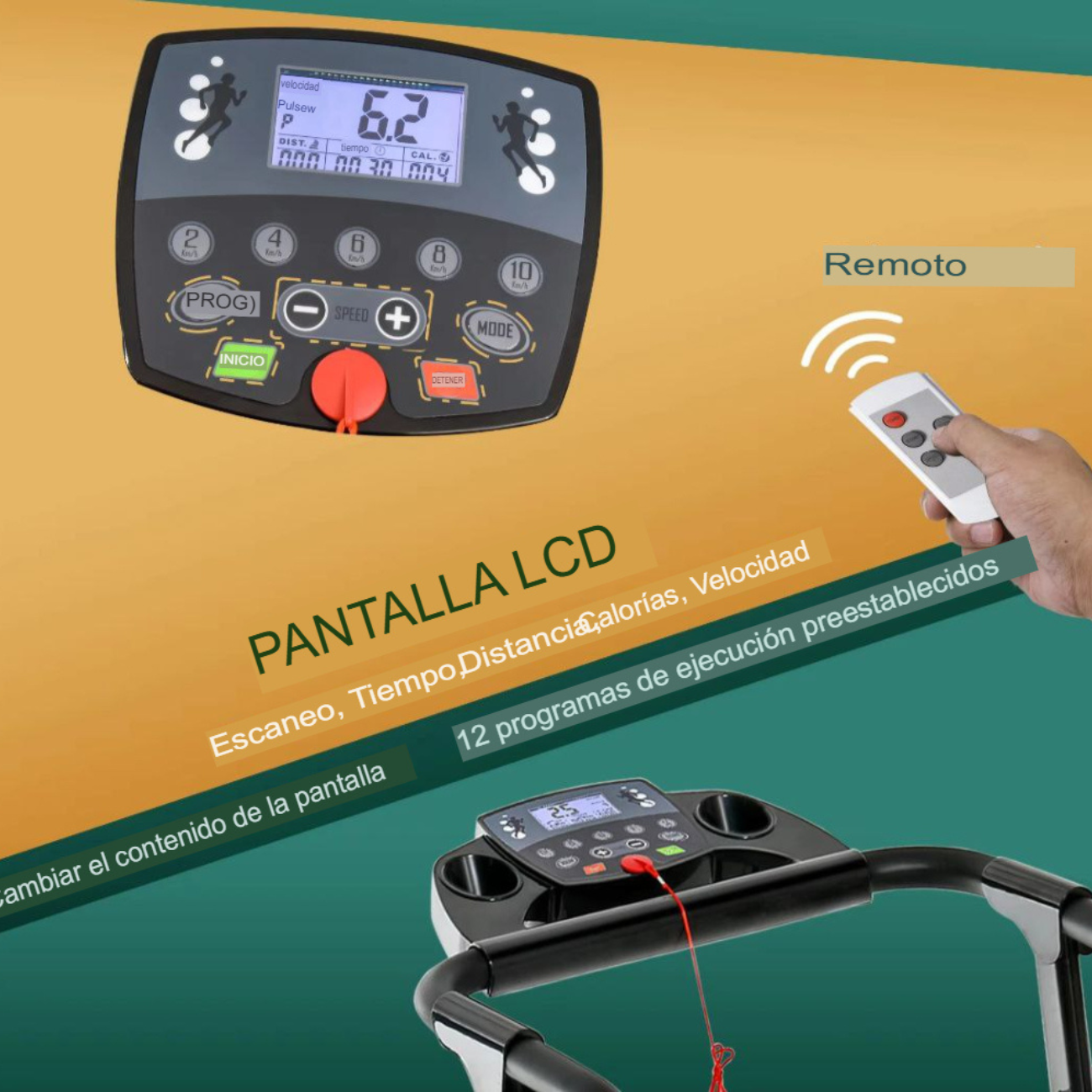 Caminadora Eléctrica Premium Plegable 2 Hp | Fitness En Casa-5