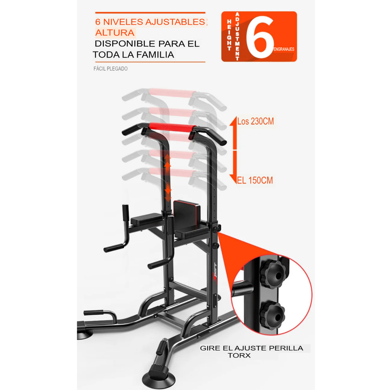 Torre Multifuncional  Equipo De Fitnes Multifuerza-2