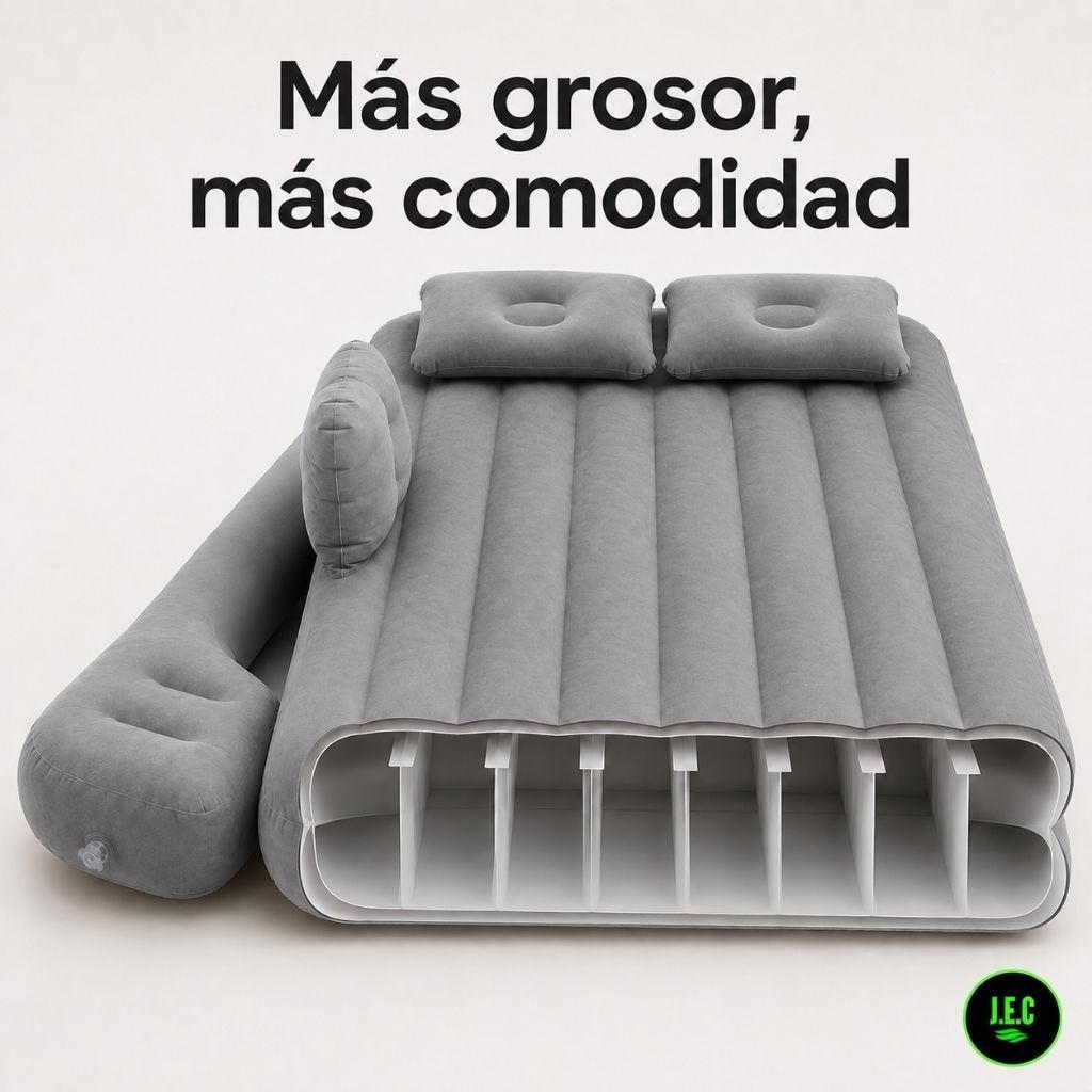 Colchón Inflable para Auto y Camping, Resistente y Cómodo-1