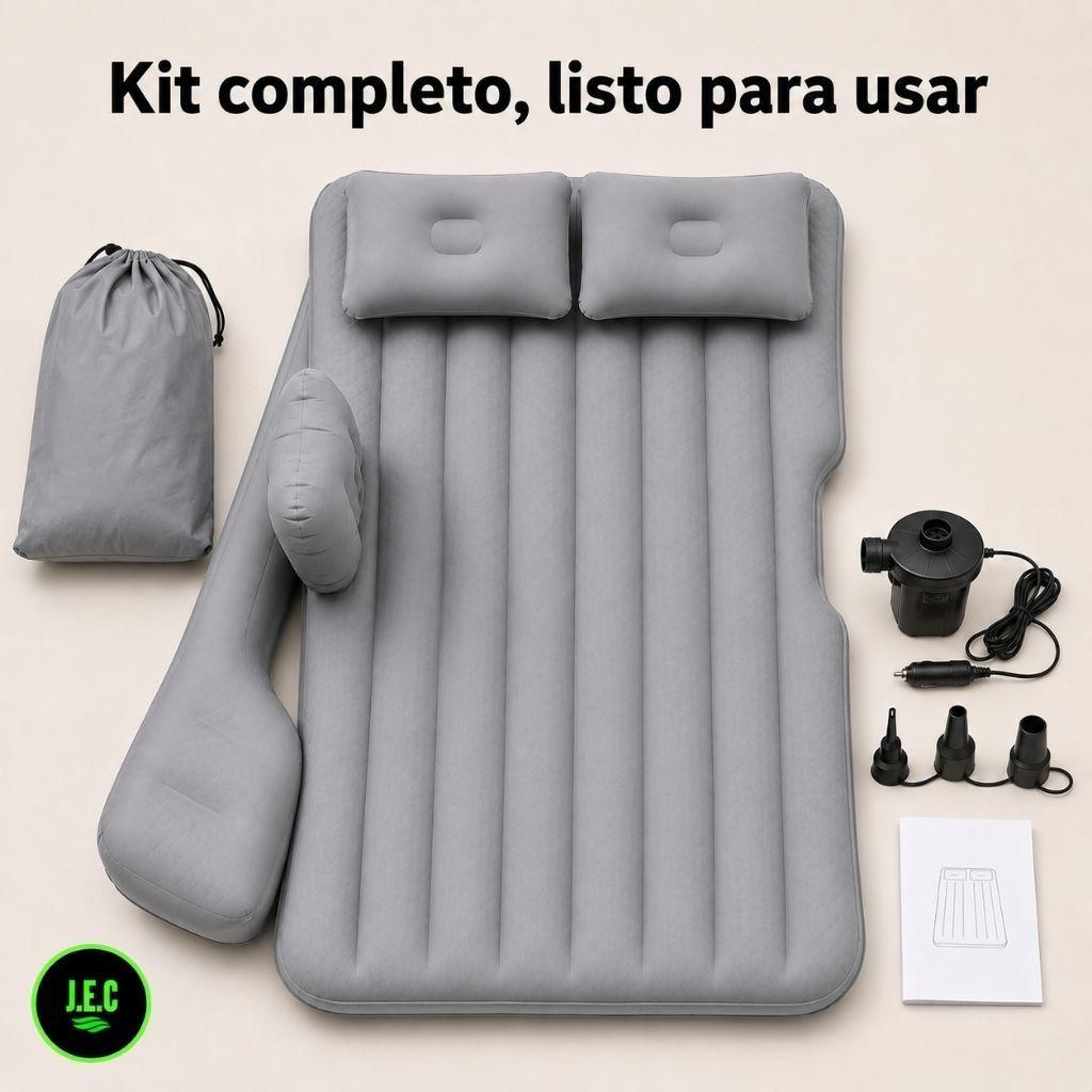 Colchón Inflable para Auto y Camping, Resistente y Cómodo-3