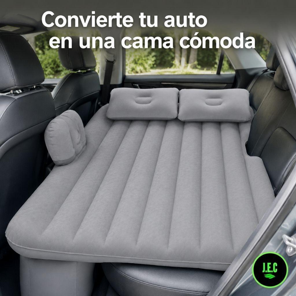 Colchón Inflable para Auto y Camping, Resistente y Cómodo-4