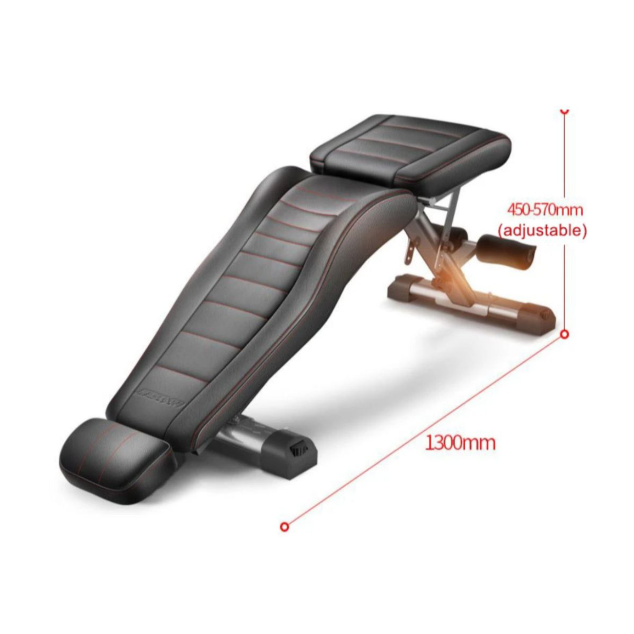 Banco De Ejercicios Premium Ajustable Plegable 300 Kg-3