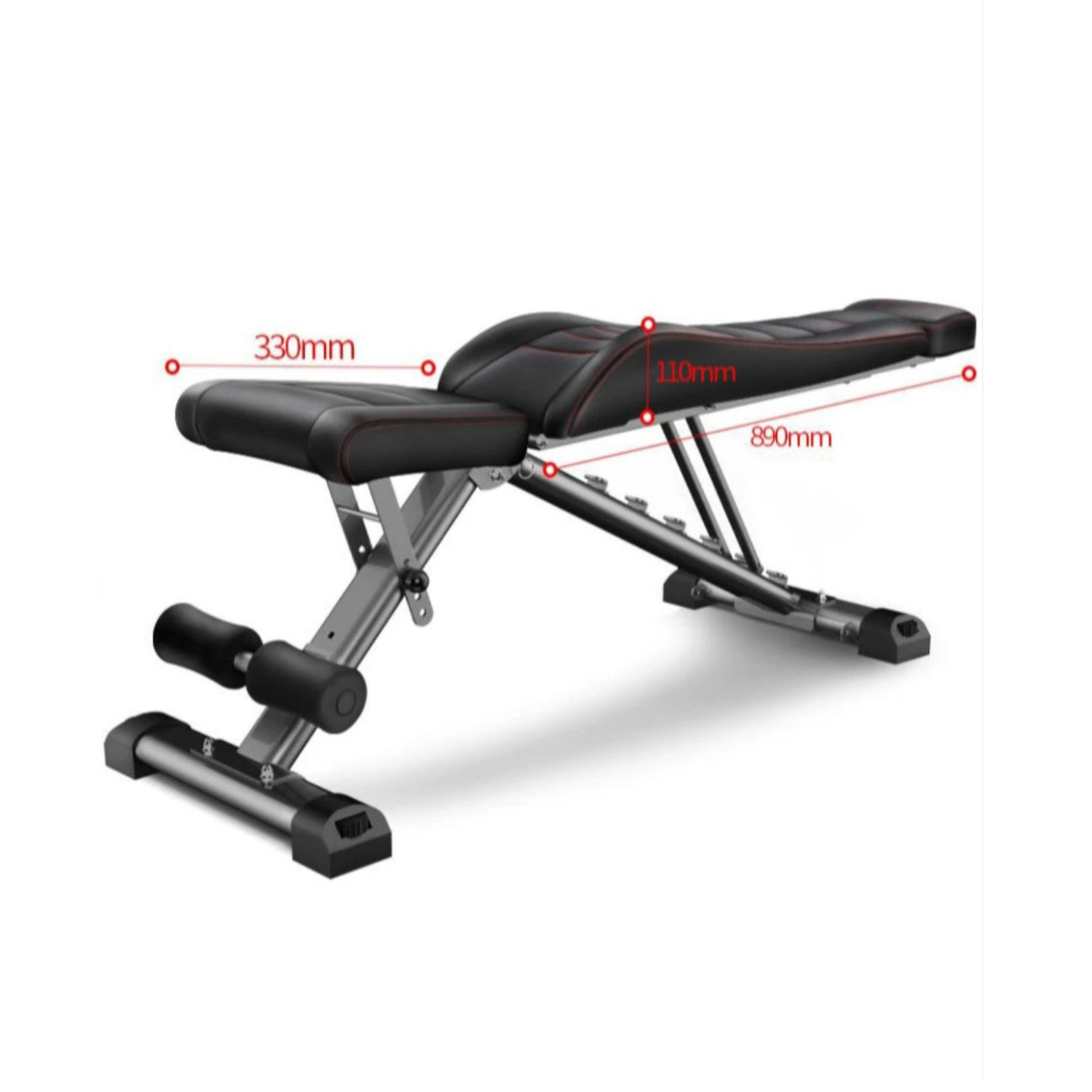 Banco De Ejercicios Premium Ajustable Plegable 300 Kg-4