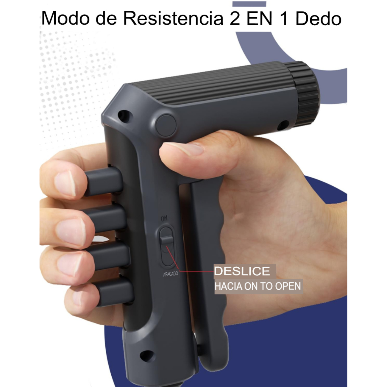 Hand Grip Con Contador Mecánico Ajustable 5 A 60 Kg Fitnes-4
