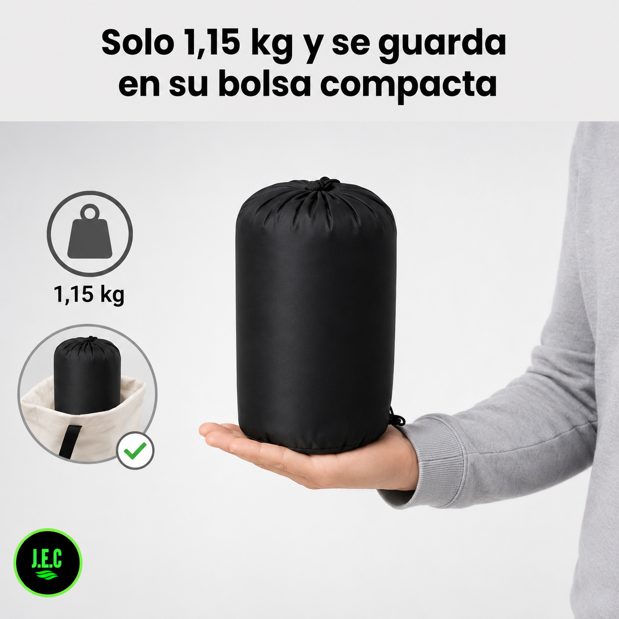 Saco de Dormir Térmico Triple Capa XL para Camping y Trekking-2