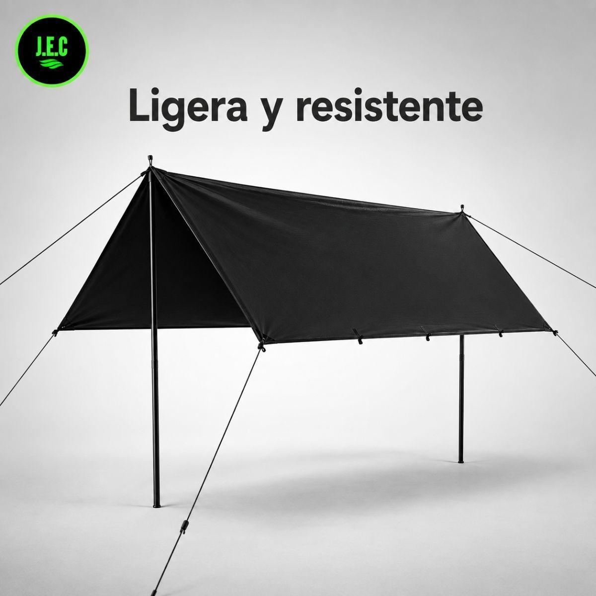 Toldo Impermeable Lona Carpa Trekking Refugio Ultraligero 3x3-1