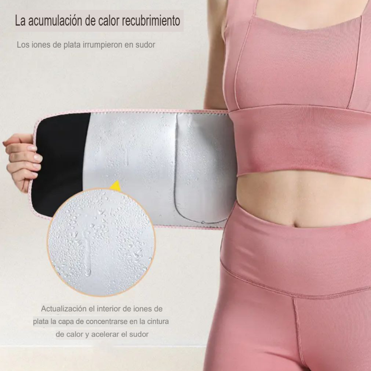 Faja Reductora Con Iones De Plata Mujer | Cinturón Ajustable-2