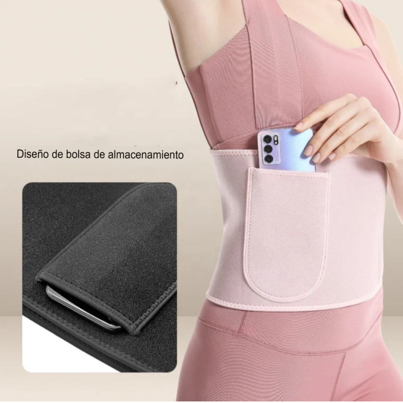 Faja Reductora Con Iones De Plata Mujer | Cinturón Ajustable-4