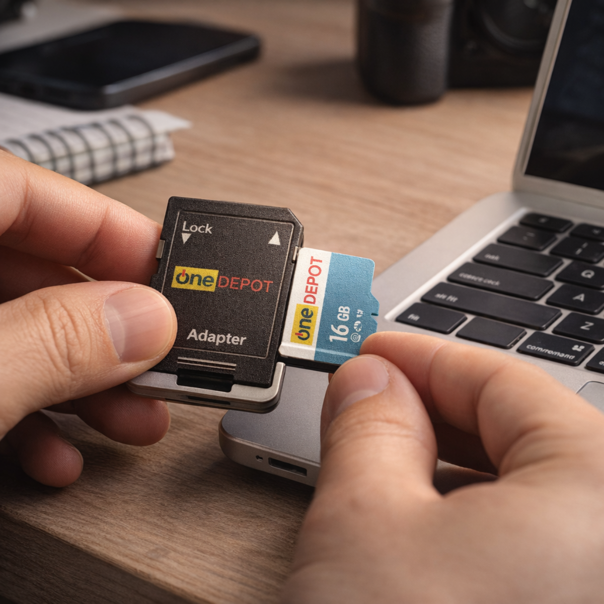 Tarjeta Micro SD 16GB Class 10 + Adaptador Alta Velocidad-4