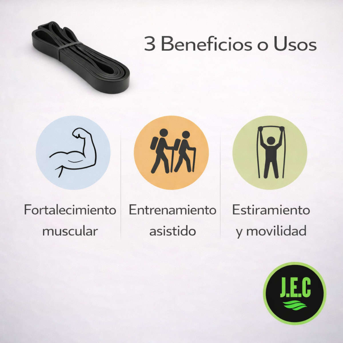 Banda Elástica Negra 65LB Nivel Avanzado Entrenamiento-2