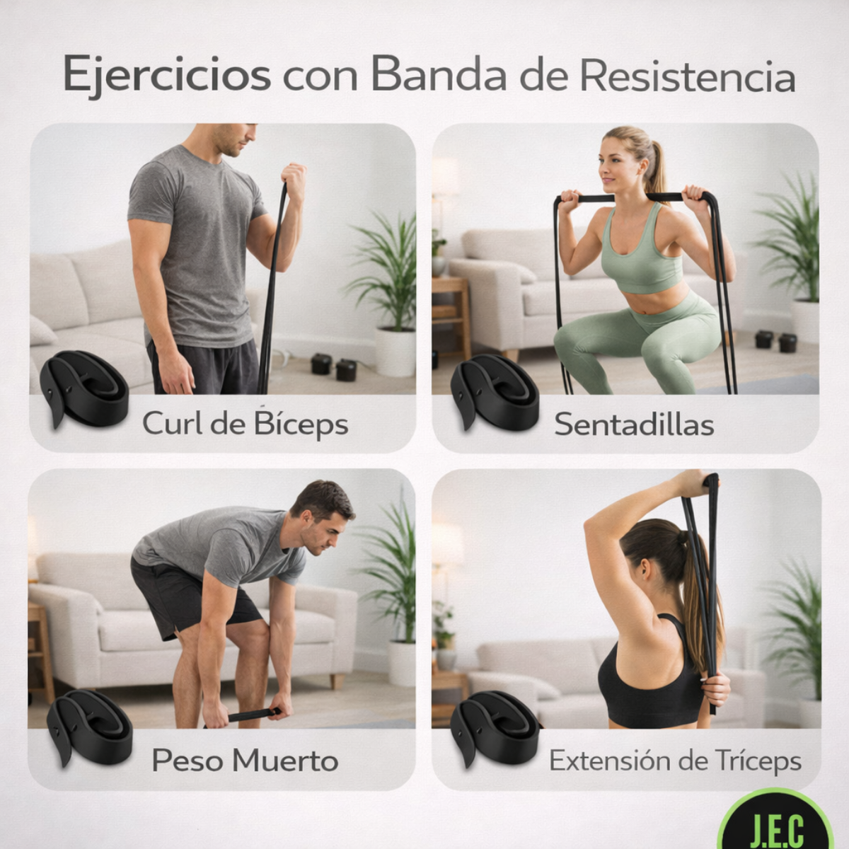 Banda Elástica Negra 65LB Nivel Avanzado Entrenamiento-3