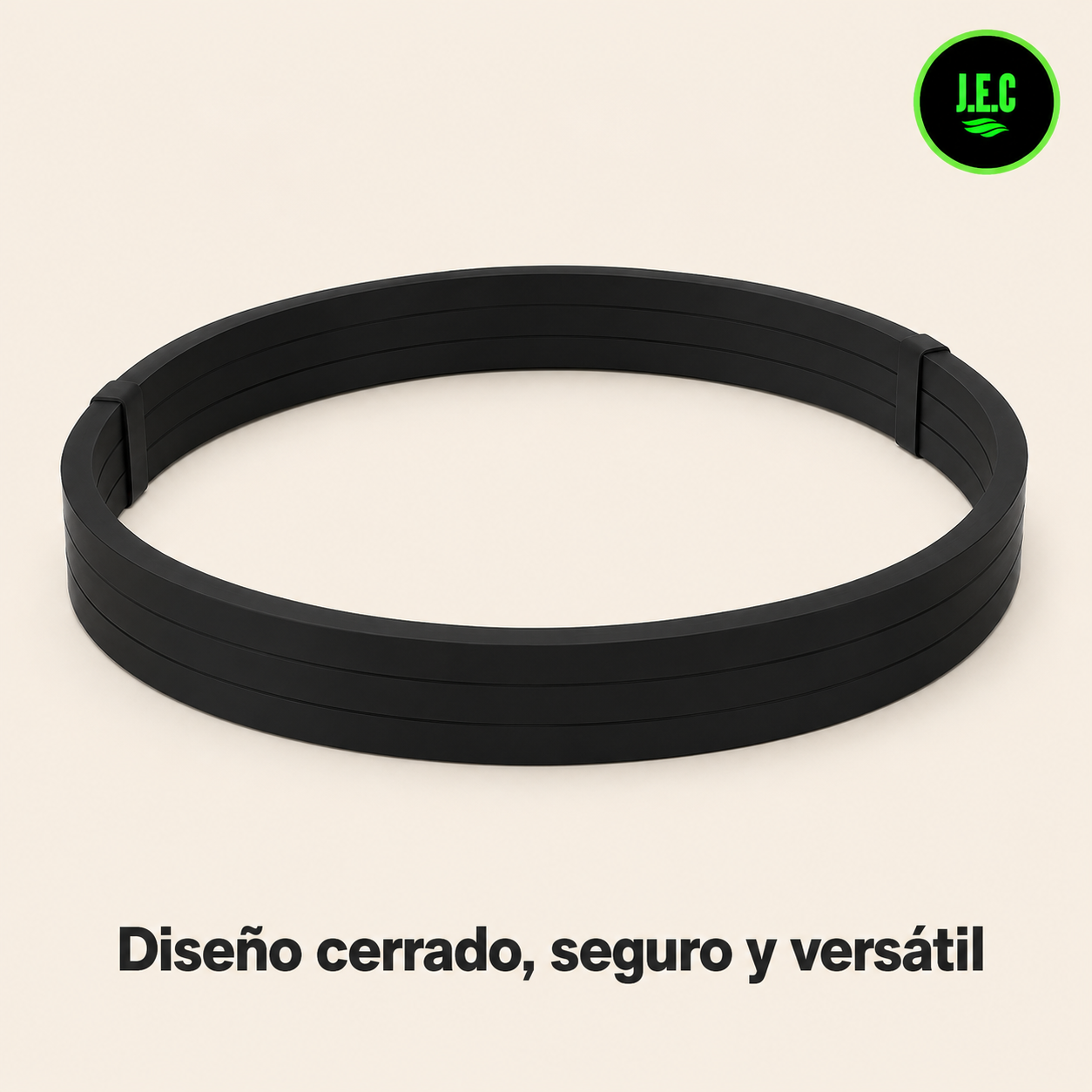 Banda Elástica de Resistencia Loop, Resistente y Duradera negra 65LB-2