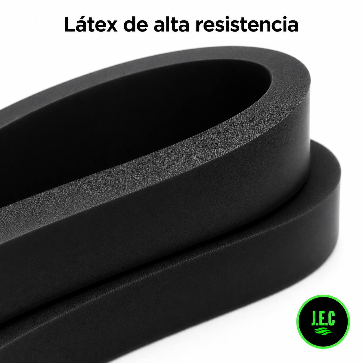 Banda Elástica de Resistencia Loop, Resistente y Duradera negra 65LB-3