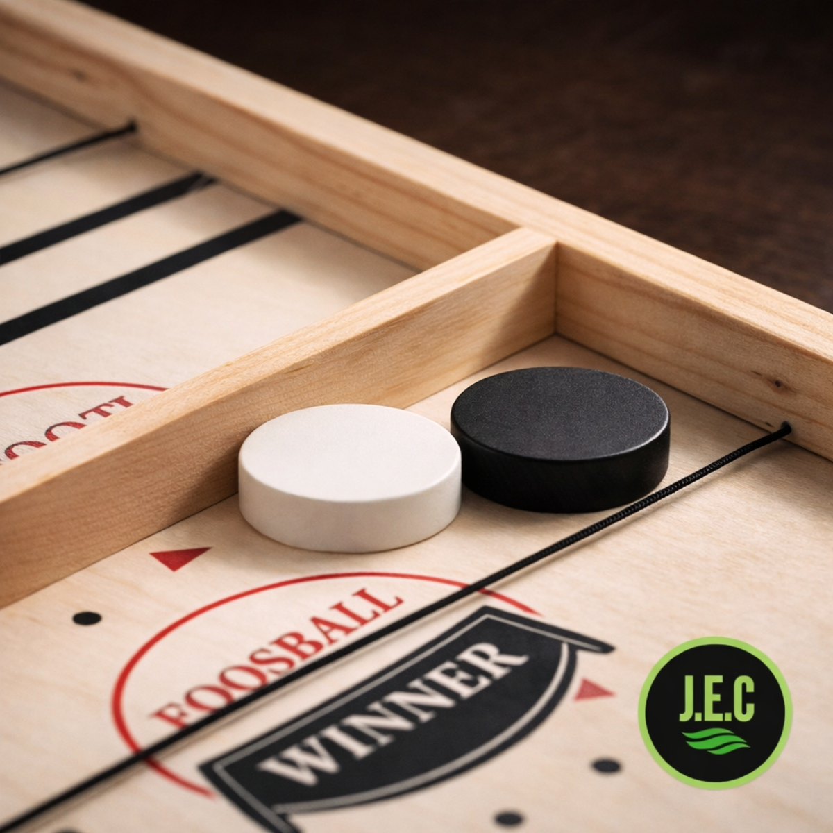 Juego Foosball Chess de Madera | Batalla de Rebote 2 Jugadores-3