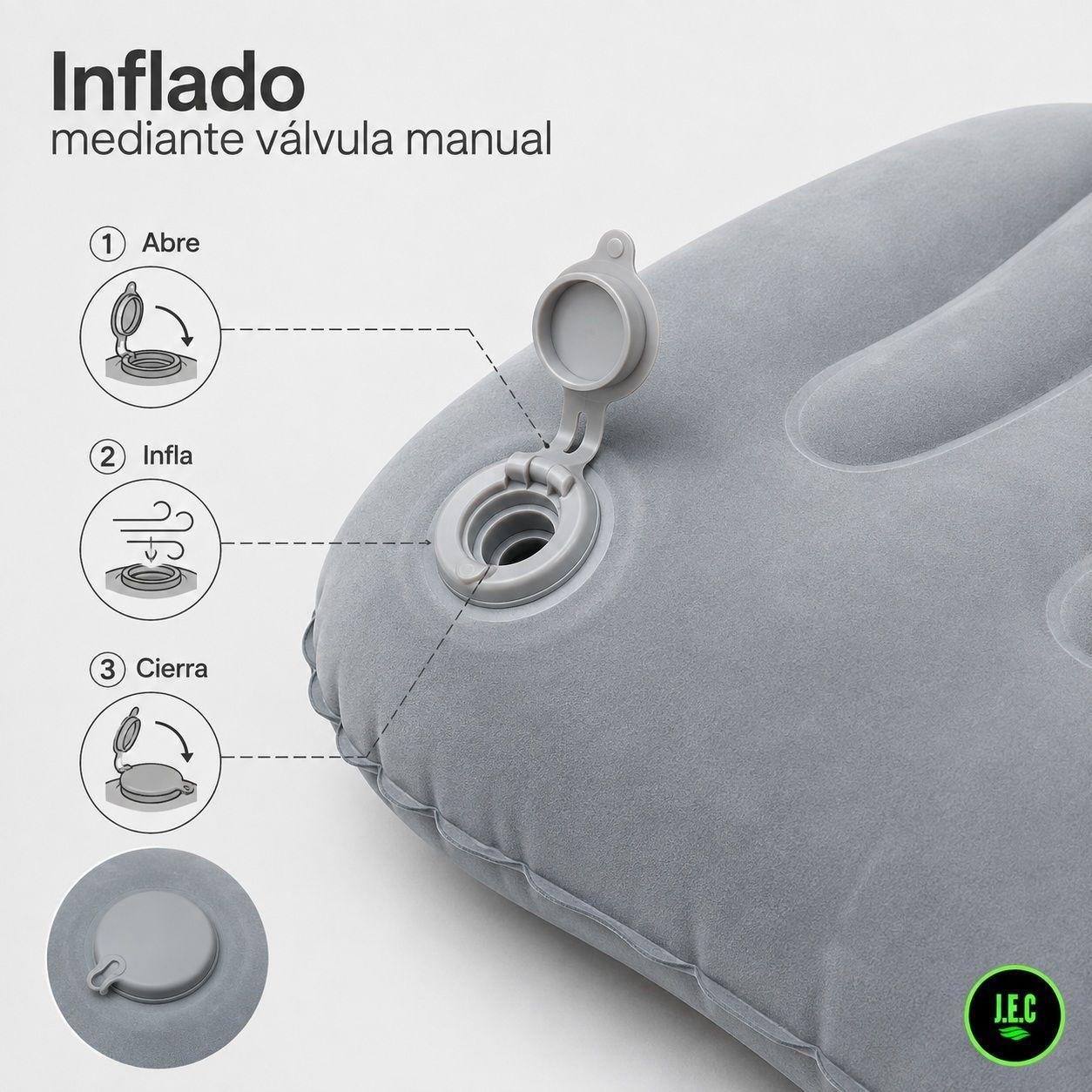 Almohada Inflable Port til para Camping y Viajes-3
