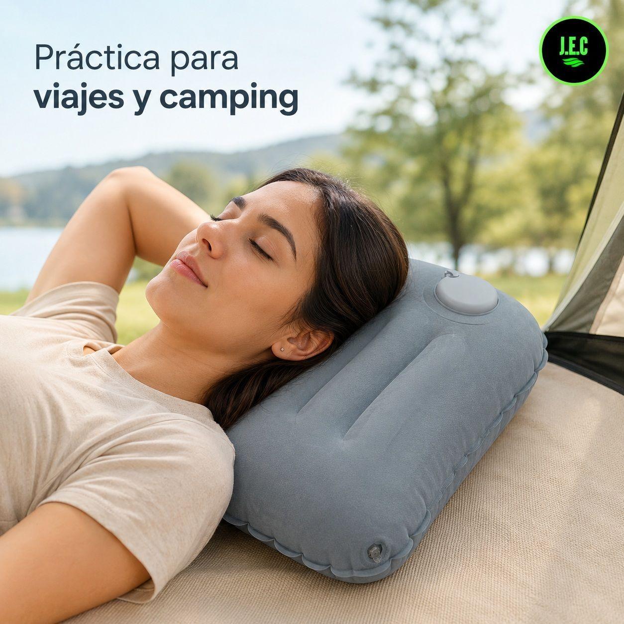 Almohada Inflable Port til para Camping y Viajes-4