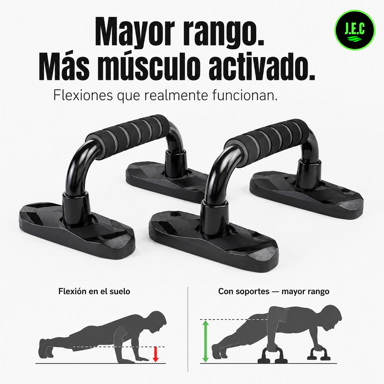 Kit Ejercicios 5 en 1 Rodillo Abdomen Rueda Ancha y Soportes-1