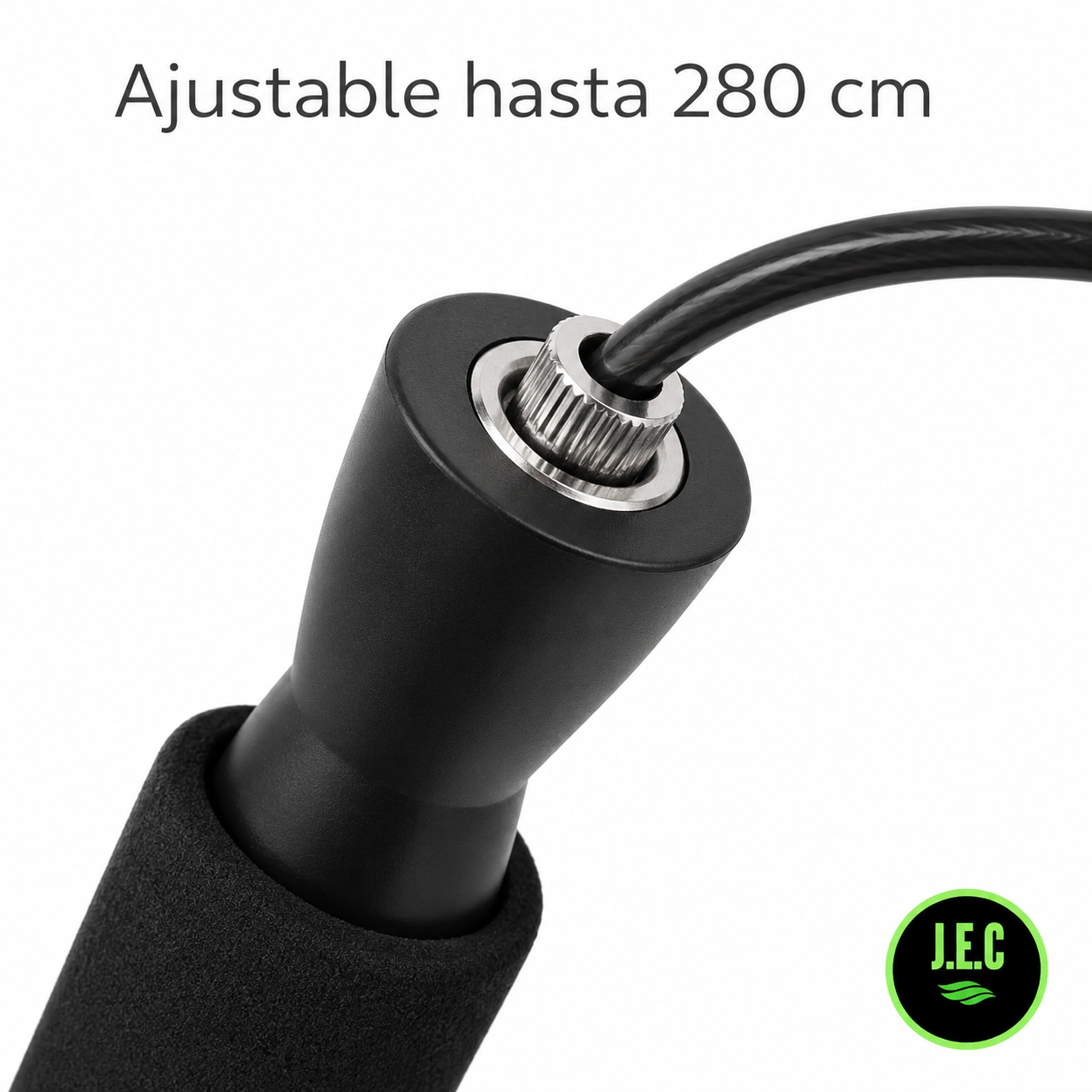 Cuerda para Saltar Fitness con Rodamientos, Resistente y Duradera-3