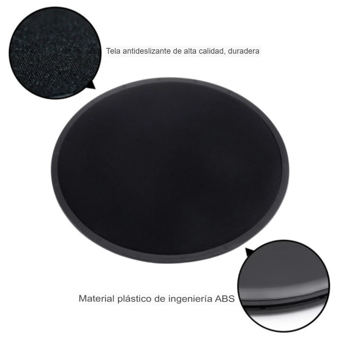 Par de Discos Deslizantes para Yoga Entrenamiento Abdominal -4