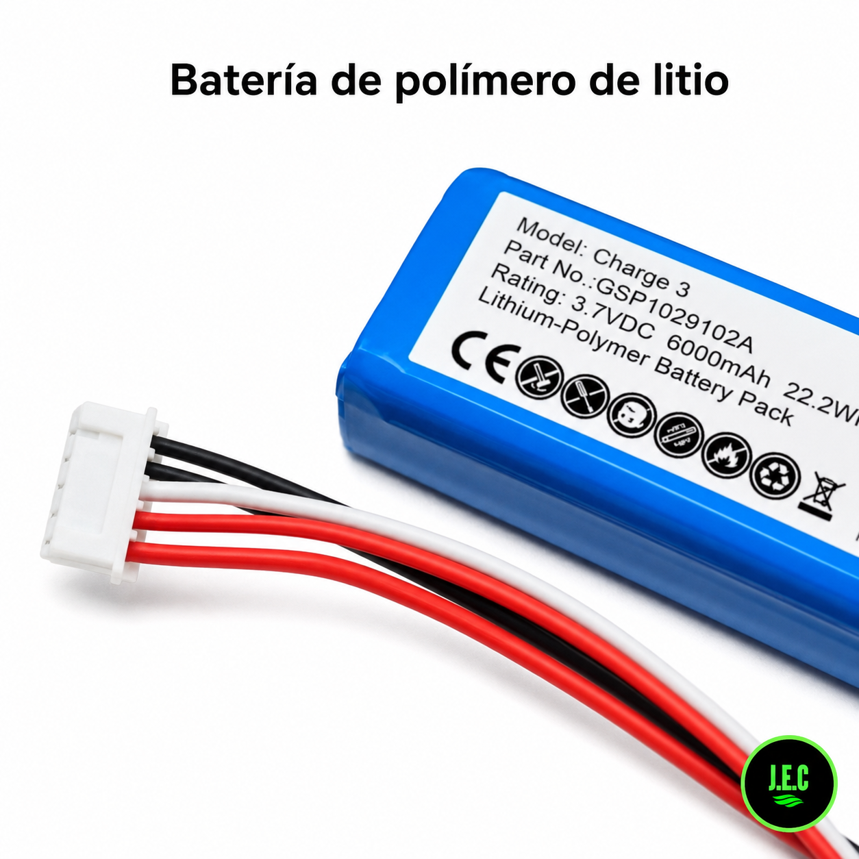 Batería de reemplazo para JBL Charge 3 + Kit de Herramienta -3