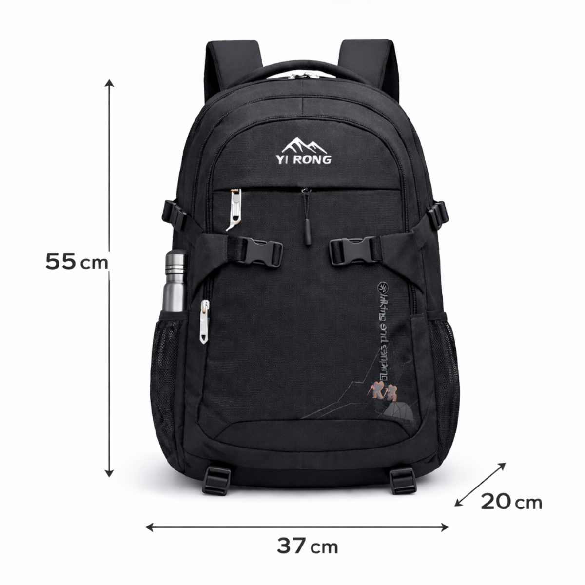 Mochila Outdoor 55L Impermeable Viaje Trekking Urbana-4