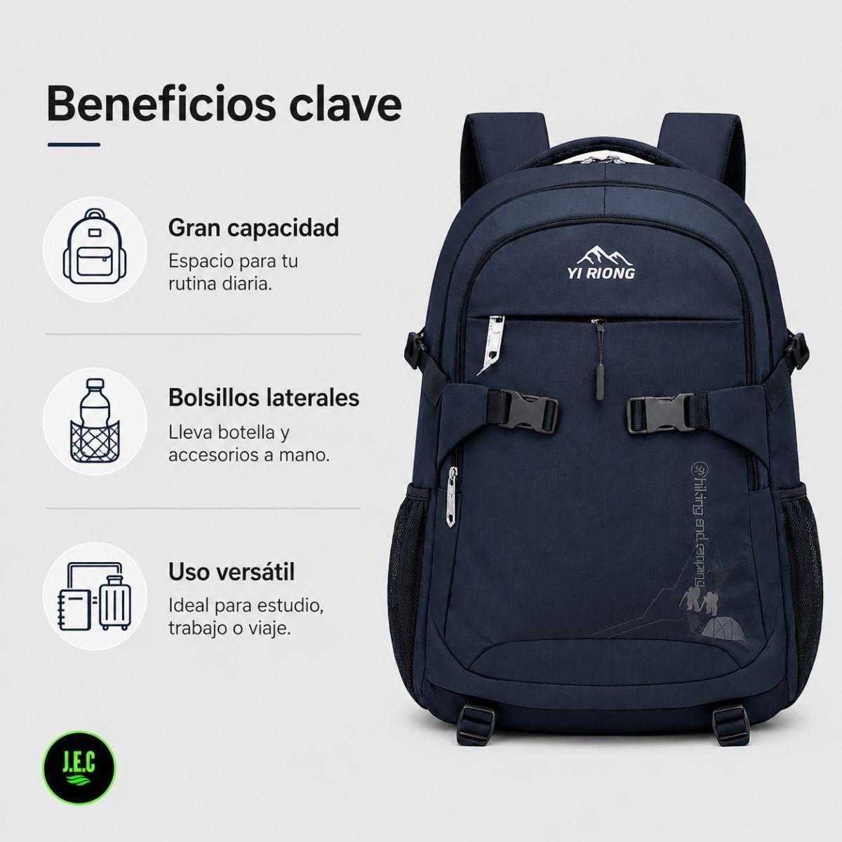 Mochila Outdoor 55 Litros Impermeable para Viaje y Trekking-2