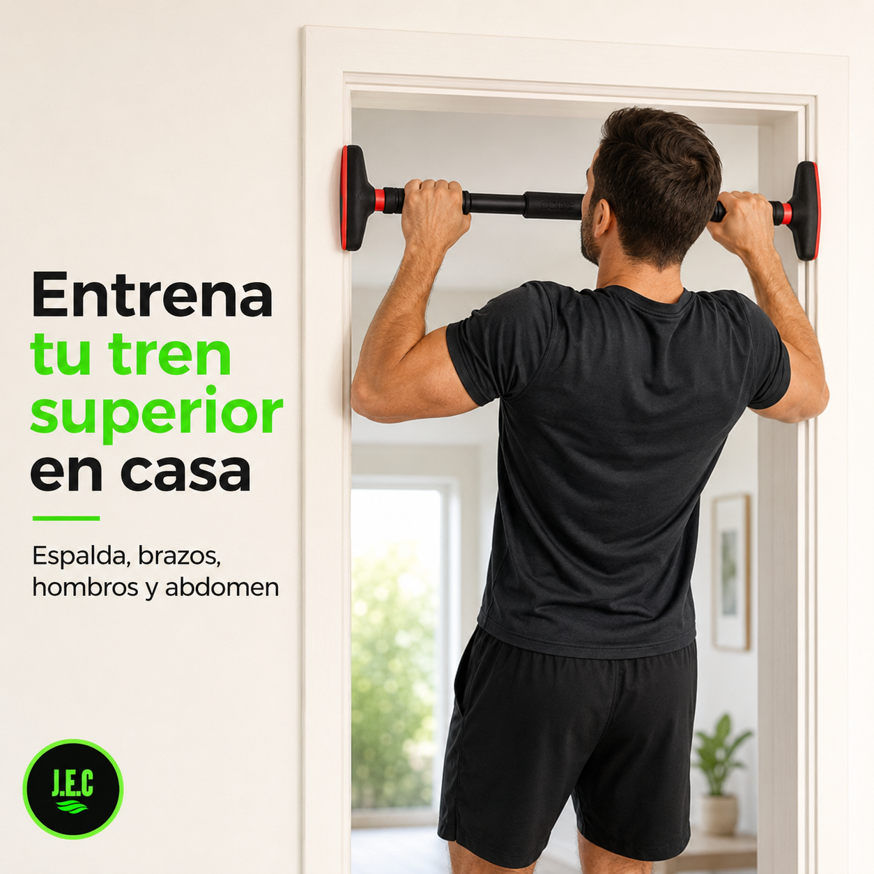 Barra Dominadas Puerta Ajustable 90-150cm 200kg Sin Perforar-4