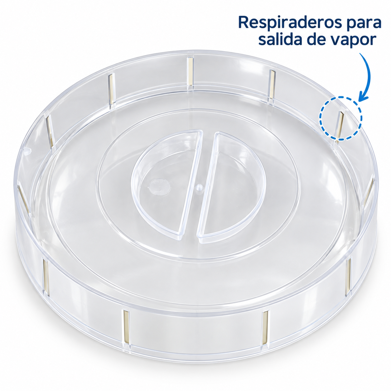 Tapa Microondas Antisalpicaduras Ventilada Transparente-1