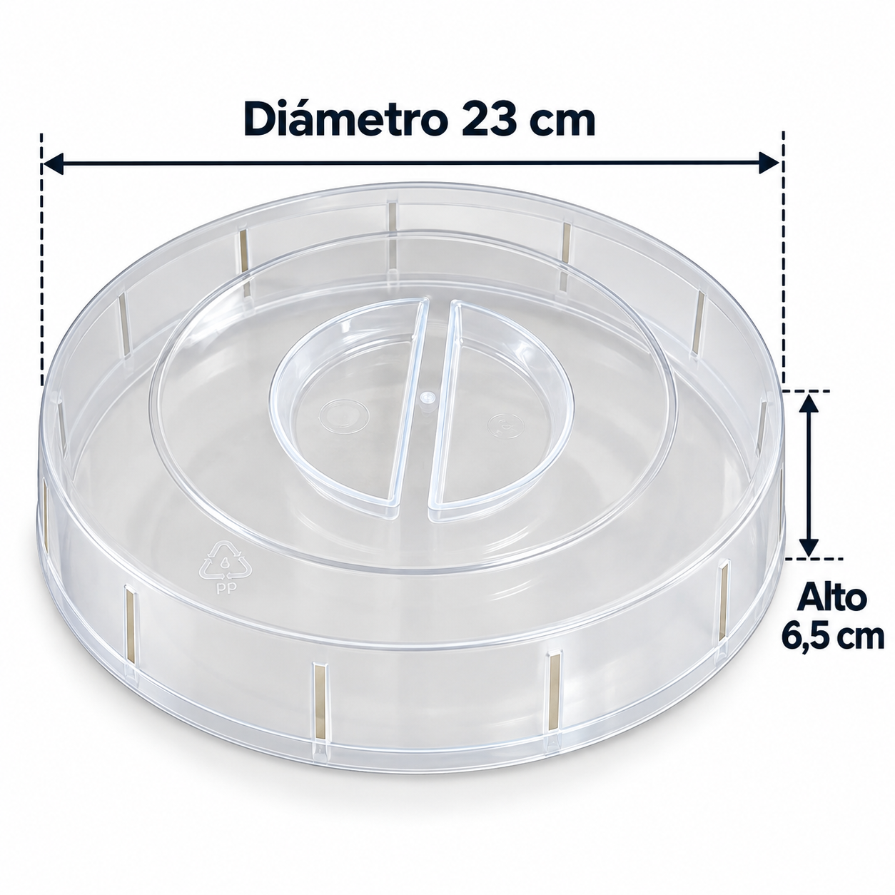 Tapa Microondas Antisalpicaduras Ventilada Transparente-5