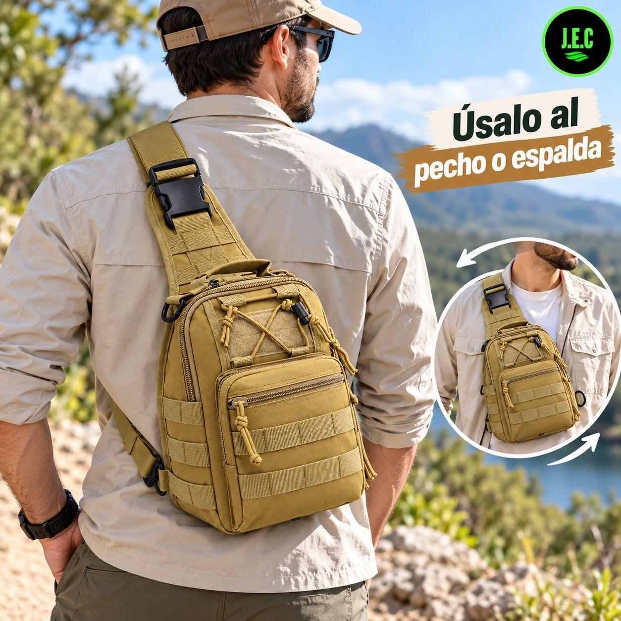 Bolso T ctico Tipo Bandolera Oxford 600D con Sistema MOLLE-1