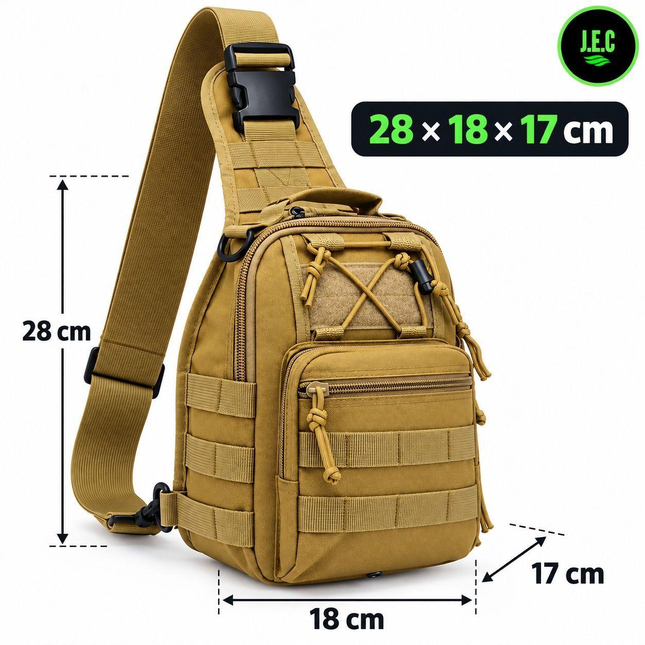 Bolso T ctico Tipo Bandolera Oxford 600D con Sistema MOLLE-4