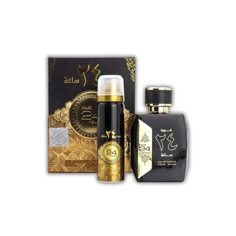 Perfume Ard Zaafaran Oud 24 Hours Set Edp 100 Ml + Deo-1