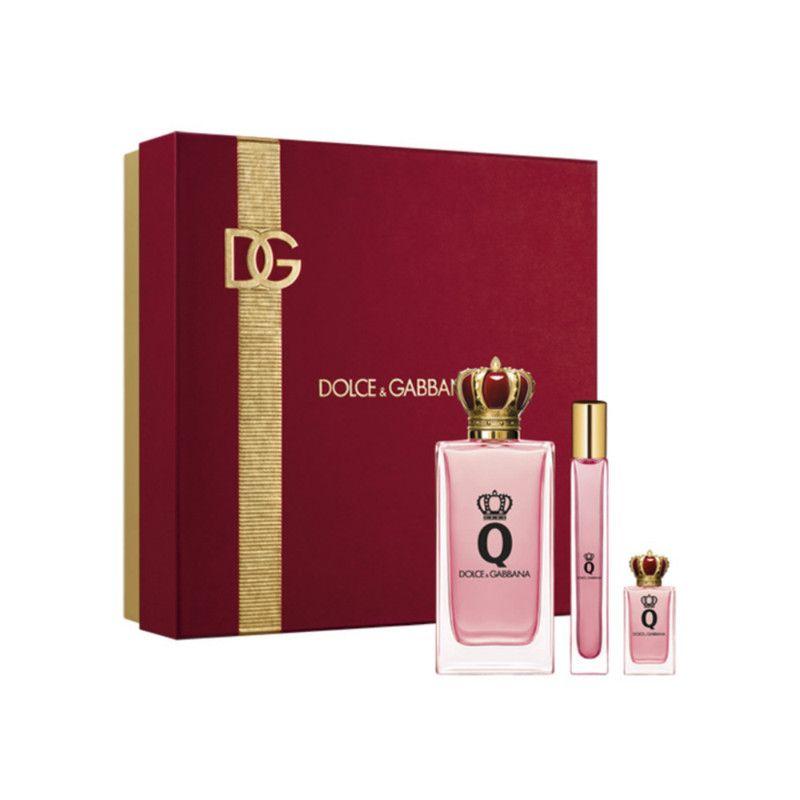Set Perfume Mujer Dolce & Gabbana Q EDP 100ml + Travel Size 10ml + 5ml | Kit Completo | -0